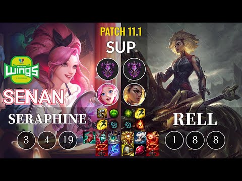 JAG Senan Seraphine vs Rell Sup - KR Patch 11.1
