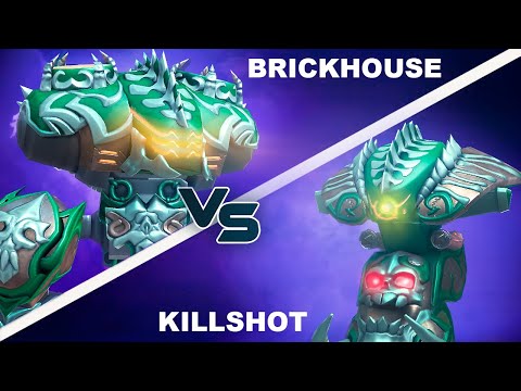 Killshot vs. Brickhouse: A Unique Showdown of Green Giants | Mech Arena