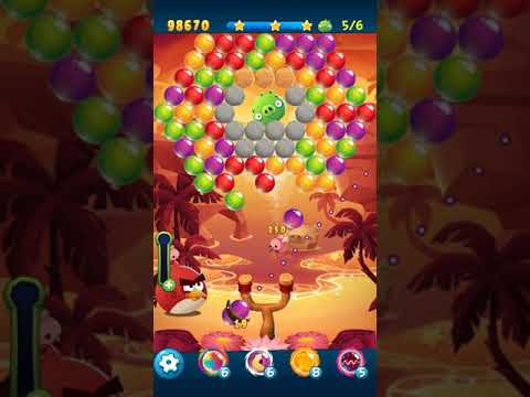 Angry Birds POP Bubble Shooter - Level 50. Gameplay Android walkthrough