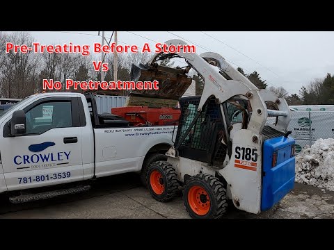 Pre-Treating Parking lots before a storm vs Salting After Storm