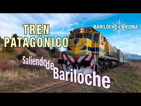 TREN PATAGONICO PARTIENDO de BARILOCHE RUMBO VIEDMA JULIO 2021 LOCOMOTORA GT 22 9073