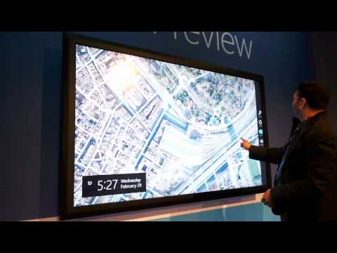 Windows 8 on 82-inch display hands-on demo