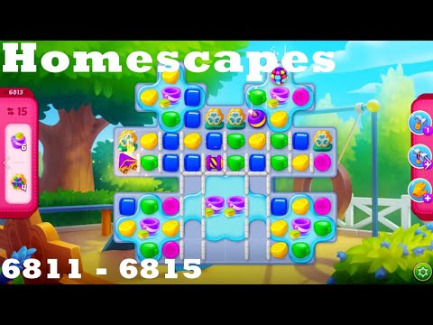 Homescapes Level 6811 - 6815 HD Walkthrough |  3 - match game | gameplay | android | ios | pc | app