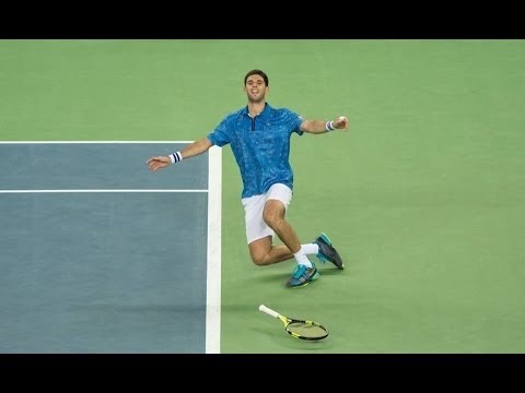Federico Delbonis's passing shot winners vs Karlovic in the Davis Cup Final