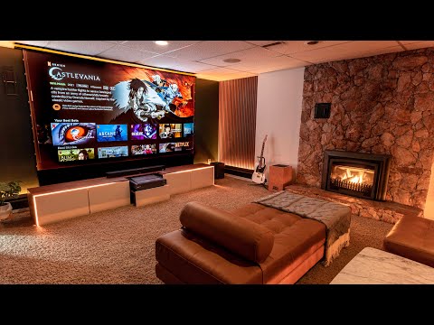 The Modern DREAM Home Theater Room Makeover 2024