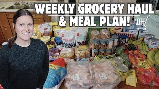 GROCERY HAUL + WEEKLY MEAL PLAN | Simple, budget-friendly meals
