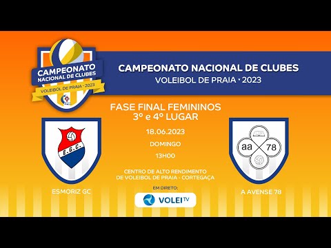 ESMORIZ GC vs A AVENSE 78 - CN DE CLUBES DE VOLEIBOL DE PRAIA 2023 - 3º E 4º LUGAR FEMININOS
