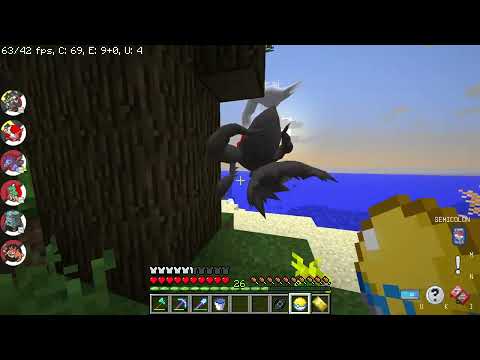Minecraft pixelmon : rare footage of me catching darkrai