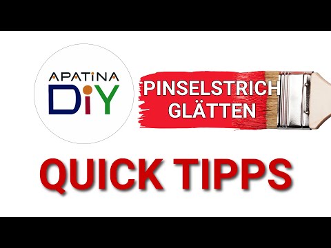 APATINA QUICK TIPPS - PINSELSTRICH GLÄTTEN