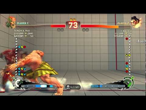 USFIV~ E.Honda (o wa re jp) vs.  Dhalsim (TENDICE Roll) HD