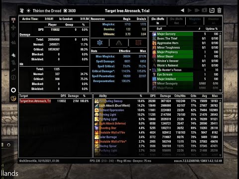 110k+ DPS Magicka Templar Deadlands