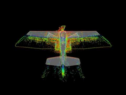Cessna 172 in FluidX3D CFD - 220 million cells - 10 minutes on Titan Xp GPU