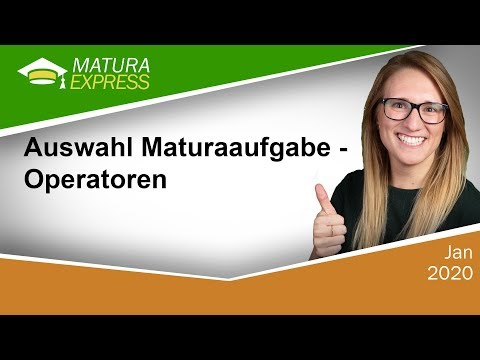 Maturaaufgabe - Auswahl und Operatoren – Zentralmatura Deutsch Jänner 2020 #31