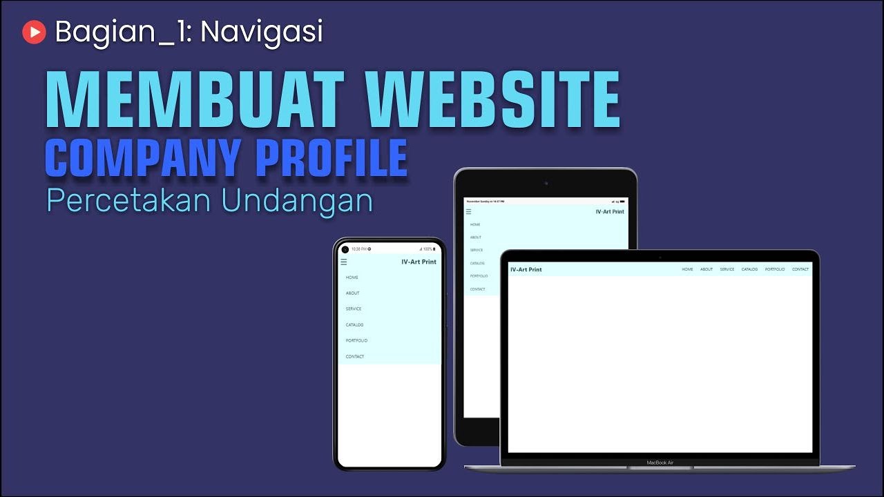 Navbar Responsive HTML & CSS: Cara Membuat untuk Pemula (Dari Nol)