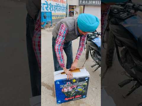 Unboxing New Alloy Wheel 😱  Splendor Modified 🔥 #splendor #modified