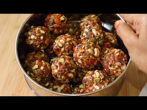 బలమైనలడ్డు రోజుకి 1తింటే పిల్లల్లో తెలివితేటలు పెరిగి,పెద్దల్లో నొప్పులు తగ్గిపోతాయి💪Dry Fruit Laddu