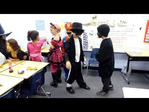 Boy dances to Michael Jackson Billie Jean at School