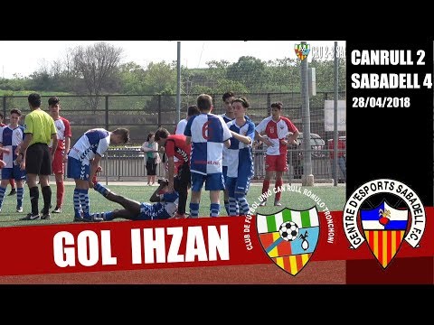 ⚽ IHZAN DÍEZ  GOL 25ª Jornada [2-4]  CAN RULL - 🏆 SABADELL  CADETE 2017-2018 FUTBOL 20180428