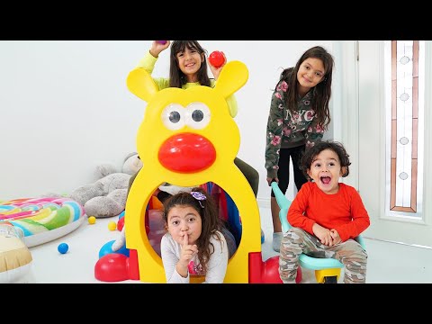 Masal Öykü and friends playing hide and seek