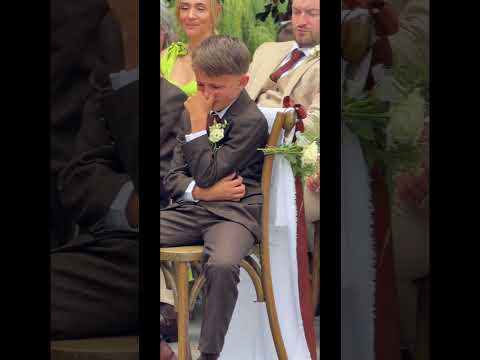 Overwhelmed with emotion watching his mummy & daddy getting married 💒 🥹 #gettingmarried #emotions