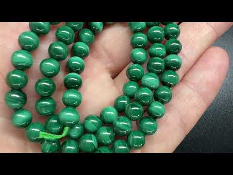 Малахіт натуральний 6мм, круглий 