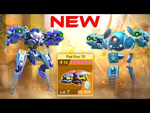 NEW WEAPON Pod Gun 10 with Eclipse & Surge - Mech Arena