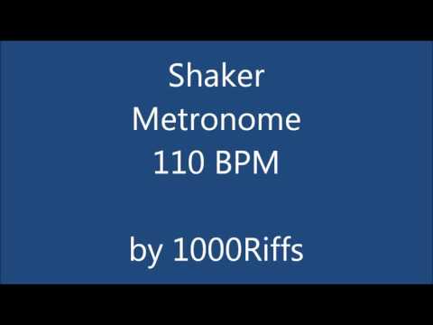 Shaker Metronome 110 BPM - Beats Per Minute
