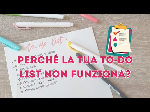 Cosa NON fare quando scrivi la tua to-do list