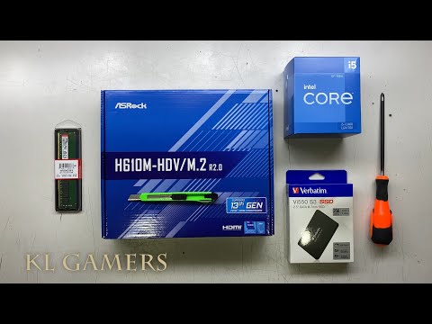 intel Core i5 12400 ASRock H610M-HDV M.2 R2.0 Verbatim Vi550 S3 SSD PC Build