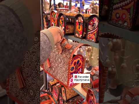 Kutch leather bags manufacturer kutchi work leathe