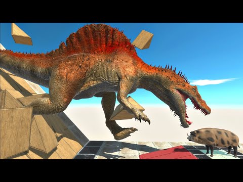 Run down a slope that is about to collapse - Animal Revolt Battle Simulator