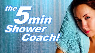 How to take a fast shower 5 Minute Shower Coach with CONDITIONER!