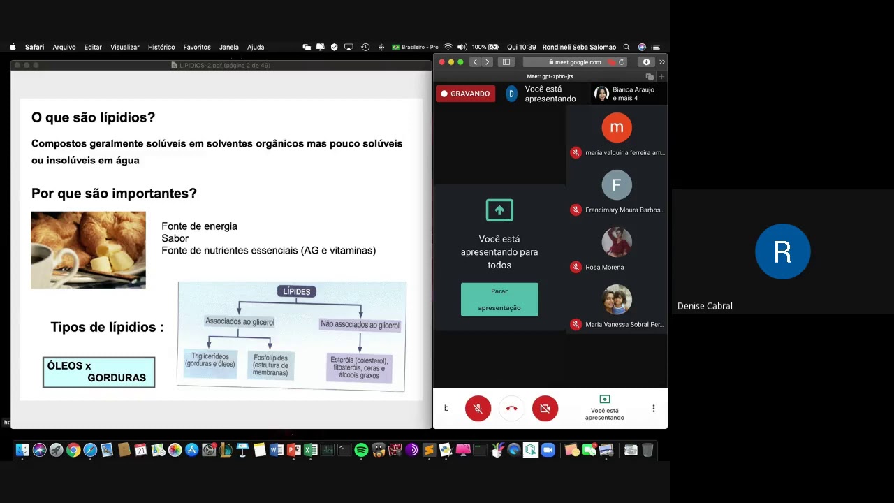 Aula Bromatologia  Lipideos
