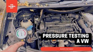 VW Coolant Loss? How to Pressure Test Your Cooling System to Find Leaks!