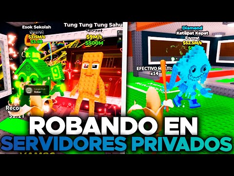 ROBANDO en SERVIDORES PRIVADOS en el ADMIN ABUSE de STEAL a BRAINROT