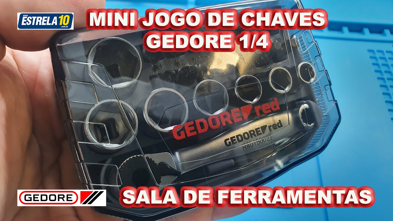 Jogo De Soquete Sextavado Gedore Red R49005023 1/4  comprei no site www.estrela10.com.br