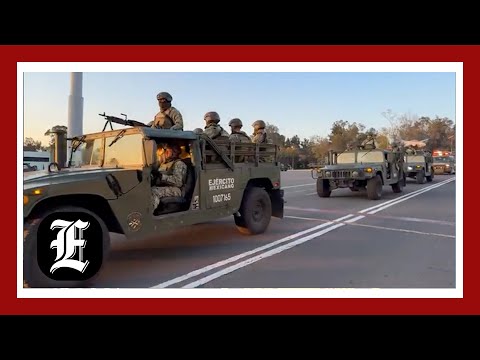 Mexico's 10,000 troops begin to arrive at US border