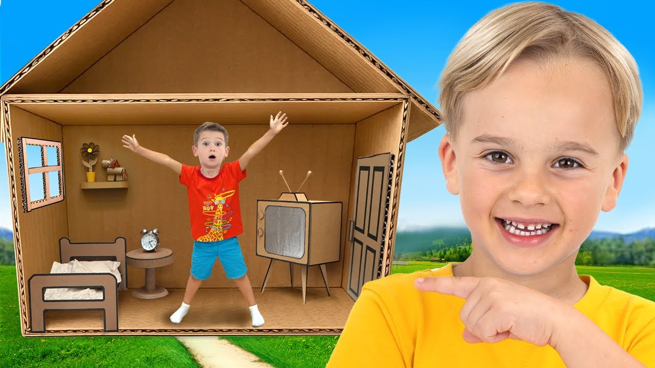 Cardboard Houses Challenge for kids