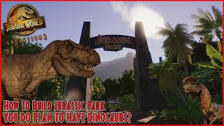 you do plan to have dinosaurs, on your dinosaur tour, right? | HOW TO BUILD JURASSIC PARK | TUTORIAL