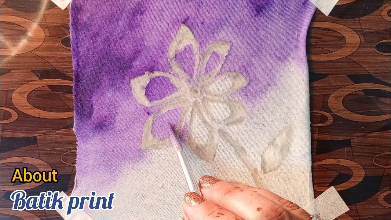Art24 I How to make Batik Print on fabric I Easy technique by The ArtBeam