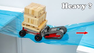LEGO Car Power Test: Pulling Heavy Wood Through Nylon | Smart Lego