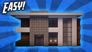 Minecraft: How To Build A Small Modern House Tutorial (#6)