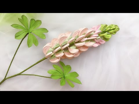 ABC TV | How To Make Lupinus Paper Flower | Paper Quilling - Craft Tutorial