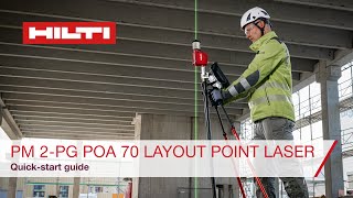 Hilti PM 2-PG POA 70 Layout Point Laser - Quick-start guide