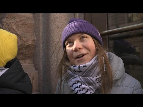 Video Thumbnail: "Had to grow up way too quickly": Greta Thunberg on global climate school strikes | AFP
