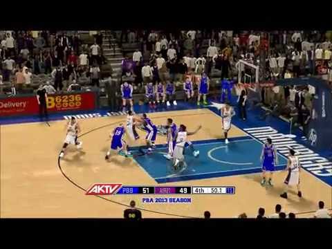 pba 2k12 THE KRAKEN VS NOY BACLAO (Petron vs Air21 last 1 minute gameplay)