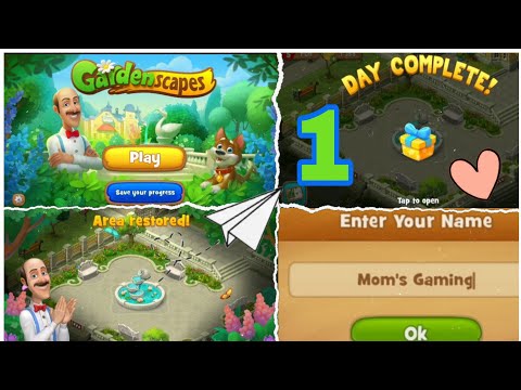 GARDENSCAPES NEW ACRES Walkthrough Gameplay Part 1 - Day 1 (iOS Android)
