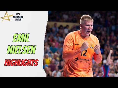 Las MEJORES PARADAS de Emil Nielsen en la EHF Champions League 2023