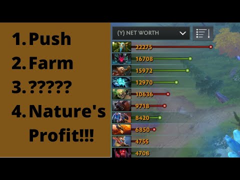 Nature's Prophet Mid (7.25) | How 33 Split-Pushes, Farms, and Carries His Team