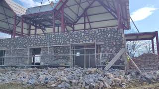 çelik konstrüksiyonlu taş vila #emeğesaygı #taşeveseri #taşev